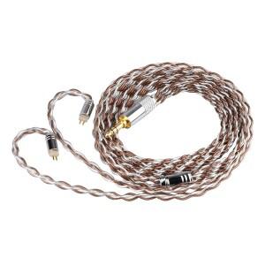Tripowin Perles 케이블 8 코어 은도금 OCC 구리  19 와이어 땋은 이어폰 IEM PVC 외장 레이어 28 AWG 포함