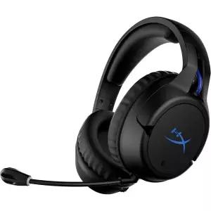 HyperX Cloud Flight PS5 및 PS4용 무선 게이밍 헤드셋 최대 30시간 배터리 메모리 폼 이어 쿠션 고급 가죽