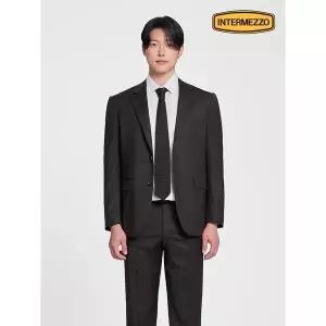 [INTERMEZZO]프리미엄 울 헤링본 수트 브라운 IMFAMSU155_P415422261