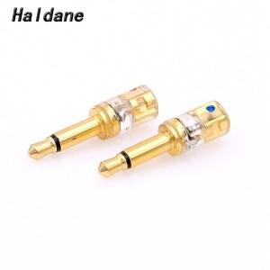 Haldane 헤드폰 플러그 수-MMCX 암 변환기 어댑터 T1P T5P t1 d8000 MDR-Z7 D600 D7100 3.5mm 한 쌍