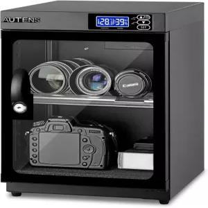 AUTENS 30L 제습 드라이 캐비닛 박스 디지털 제어 무소음 및 에너지 절약 DSLR SLR 카메라 전자 장비