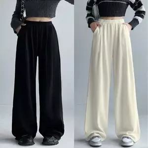BNCW C2004 기모 와이드 팬츠 여성의류 2Color 웜팬츠 기모팬츠
