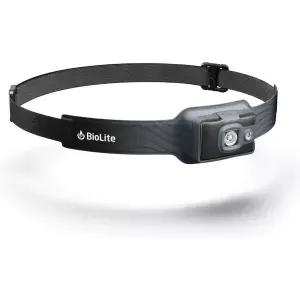 BioLite 헤드램프 325 루멘 다양한 조명 모드 초경량 및 USB 충전식 미드나잇 그레이