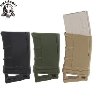 M4/M16 5.56 Airsoft 전술 미끄럼 방지 Mag 파우치 사냥 액세서리용 퀵 드로우 고무 매거진 홀스터 - SINAI