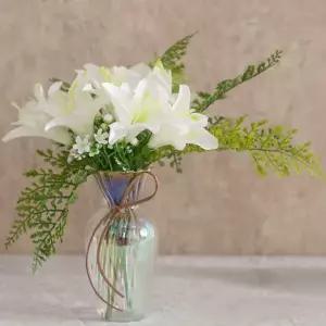아트박스/플라워트리 백합 조화 화병 라임 set 30cm DIY 인테리어 꽃 장식