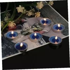 미니양초 캔들하우스 원형티라이트50p세트블루이벤트미니양초
