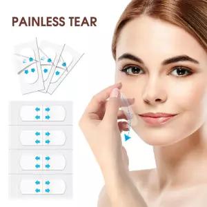 80pcs 보이지 않는 V 페이스 리프팅 테이프 주름 제거 스티커 이마 목 턱 안티 에이징 패치 페이셜 슬리밍