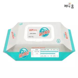 닥터큐 살균 소독티슈(80매 20팩) 소독용 엠보싱 캡형 물티슈