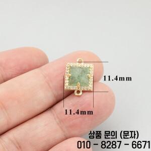 GUFEATHER MF80 보석 액세서리 18k 금도금 지르콘 니켈 참 DIY 펜던트 제작 4 개/로트