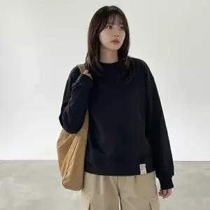 WL MFNC050155 - 도톰한 순면 국내워싱 기모 여성 맨투맨 티셔츠