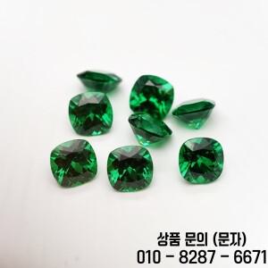 새로운 그린 이트륨 알루미늄 가넷 루스 젬스톤 랩 다이아몬드 쿠션 컷 YAG 보석 제작용