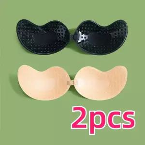 보이지 않는 Strapless 접착 스틱 브래지어 유방 테이프는 밀어 여성 원활한 실리콘 커버 Bralette Pasties