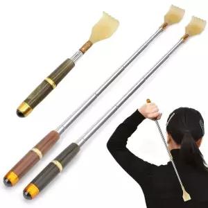 자석 텔레스코픽 긁는 Backscratcher 마사지 기계 뒤로 스크레이퍼와 확장 가능한 자기 공 Hackle 다시