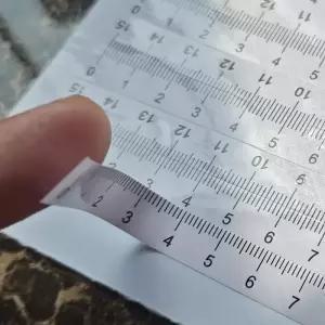 10개입 자가 접착식 재봉틀 재봉 및 공예용 투명 측정 테이프 DIY용 정밀 마킹 도구