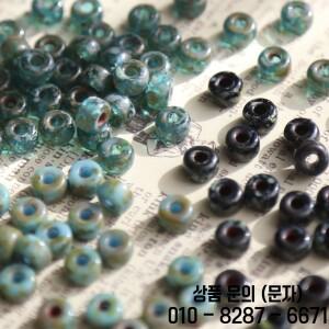 20pcs 6mm 체코 비드 유화 블루 쌀 수제 재료