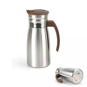 한결채움 물병 1000ML 업소용 손잡이 웰빙 스텐 식당 냉장고용 1리터 보틀 물통 피쳐