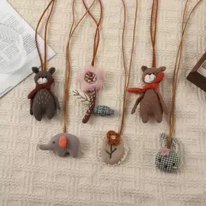 목걸이 3D 곰 의류 액세서리 니트 가방 교수형 소년 소녀 수제 DIY 모자를 쓰고 있죠