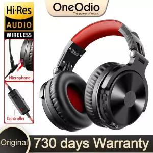 Oneodio Pro-M 고음질 무선 헤드폰 마이크가 포함된 스테레오 게임용 헤드셋 110H 재생 시간 접이식 Blueto