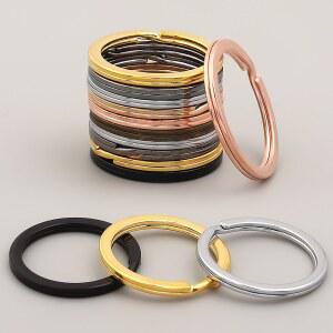 10개입 금속 가방 버클 키링 원형 카라비너 링 스프링 25/28/30MM 클립 스프링 훅 액세서리 DIY 스냅 쥬얼리 가방