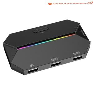 G6L 키보드 마우스 변환기 PS3/PS4용 유선 모바일 컨트롤러 어댑터 Xbox One용 NS OLED용 게임용
