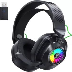 PC 스위치 Mac용 베이키 HW0 무선 게이밍 셋 플립 노이즈 캔슬링 마이크 24GHz 폰 50H 배터리 50mm