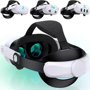 메타 퀘스트 2용 DXKK 스트랩 퀵 스위치 리티 디자 조정 다이얼을 갖춘 향상된 컴포트 VR 셋