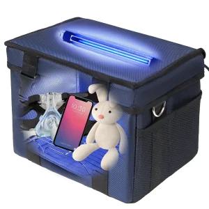 uvcoolplunge UV 살균기 박스 3레벨 타이머가 장착된 12L 휴대용 살균 및 청소기 장난감용 접이식 클리너
