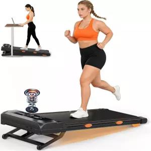 오토 경사 15 12레벨 및 스피커 포함 워킹 패드 러닝머신 3 in 1 책상 밑 450lbs 용량 RGB UI 화면 가정용