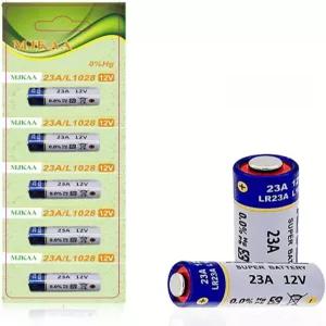 차고 문 열림을 위한 MJKAA 배터리 5개 2V 알칼리성 60mAh 2볼트 팩 천장 팬 초인종 리모컨 MN2 23GA