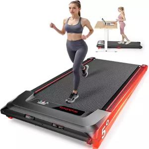 워크데이트 워킹 패드 경사형 러닝머신 책상 아래 용량 265파운드 가정 및 사무실용 저소음 휴대용 2.5 LED