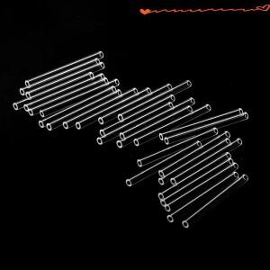 10PCS 100mm 길이 석영 유리 모세관 실리카 단일 보어 두꺼운 벽 고온