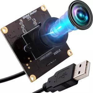 IFWATER 글로벌 셔터 USB 카메라 90fps 고속 캠 모듈 20도 무왜곡 200P 골프 스윙 산업용 임베디드 컴퓨터