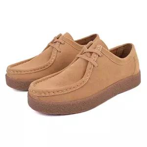 남자 모카신 웰트화 모던 스웨이드 더비슈즈 키높이 컴포트화 플렛폼 30대 캐주얼화 3cm