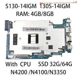 Lenovo ideapad S130-14IGM 노트북 마더보드 CPU: N4200 /N4100/N3350/N4000 RAM:4G/8G SSD 32G/64G 5B20R6