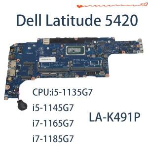 델래티튜드 5420용 노트북 마더보드 	 LA-K491P CPU 포함: i5-1135G7 FRU:014P1W 1M3M4 054CCV