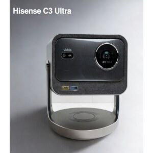 빔프로젝터 2026 브라이트 버전 하이센스 C3 울트라 3200ANSI 4K UHD 트리플 레이저 DLP 휴대용 3D 지원 홈시어터 프로젝터