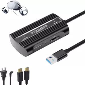 PSVR2 PC 어댑터 액세서리 키트 DP4 케이블과 확장 가능한 전원 되어 게임 라이브러리를 안정적인 링크를