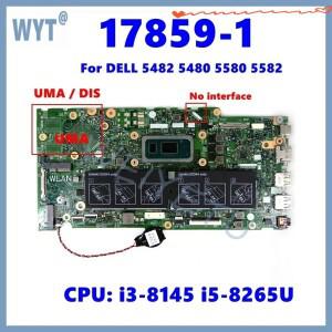 17859-1 DELL Inspiron 5482 Vostro 노트북 마더보드 i3 i7-8세대 CPU UMA/DIS용