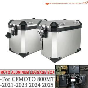 MT800 오토바이 알루미늄 사이드 패니어 탑 케이스 러기지 박스 수납 가방 (CFMOTO 2021 용)