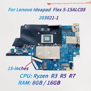Lenovo IdeaPad Flex 5-15ALC05 노트북 마더보드 LC56-14A SVT 203021-1 Ryzen R3 R7-5700U CPU RAM 4G/8G/