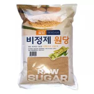 설담 비정제원당10kg/ 비정제 설탕