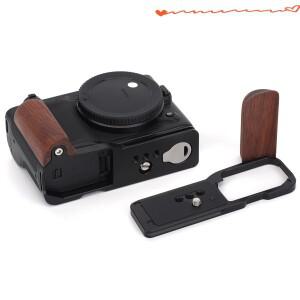Nikon ZR용 퀵 릴리스 L 플레이트 브래킷 홀더 핸드 그립 Arca Swiss 삼각대용 원목 카메라 마운팅