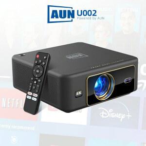 빔프로젝터 AUN U002 프로젝터 안드로이드 TV 방진 4K 게임 시어터 레이저 단초점 프로젝션 HD 1080 WIFI