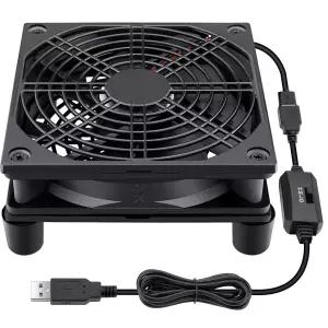 수신기 DVR Xbox TV 박스 라우터용 케이스 전원 팬 25mm 냉각 x 와타이 5V USB