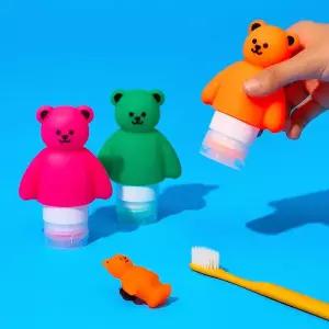 위글위글 여행용 샴푸 공병 70ml 3P 세트 화장품 소분 Jelly Bear MNS