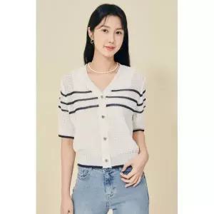 [롯데백화점]제이제이지고트 배색반팔가디건(GP5P1CDT11)