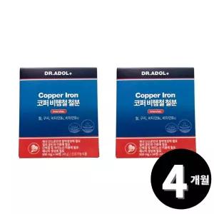 닥터아돌 코퍼 비헴철 철분 임산부 철분제 60정, 2개