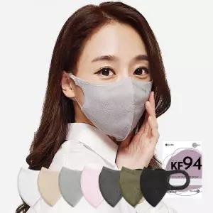 KF94 마스크 시노텍스 귀편한 컬러마스크 새부리형 50매 MNA