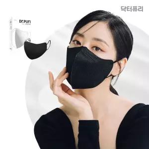 닥터퓨리 KF94 황사 마스크 비키 새부리형 대형 블랙 30개 MNA