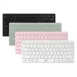 지클릭커 OFFICEPRO WK30 움직이는 마카롱 슬림 라이트 무선 블루투스 키보드 (딥그레이블랙)